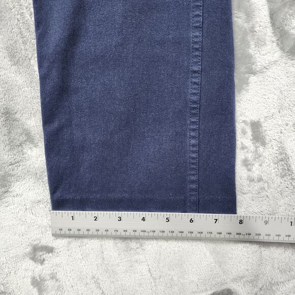 Banana Republic Pants Womens 10 Blue Mid Rise Straight Crop Capri Chino Stretch - Picture 11 of 12